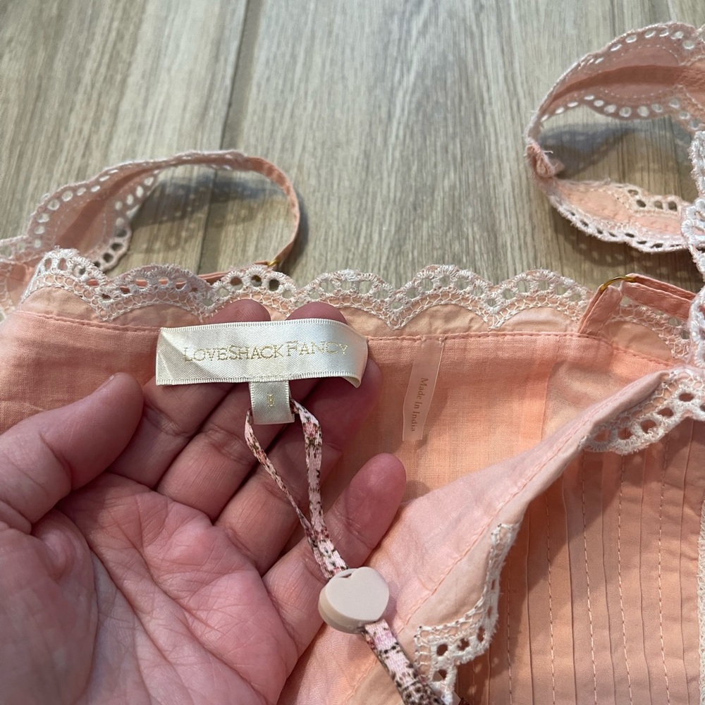 NWT LoveShackFancy Skipper Bustier Bubble Bath Pink Sz 8 - Picture 8 of 16